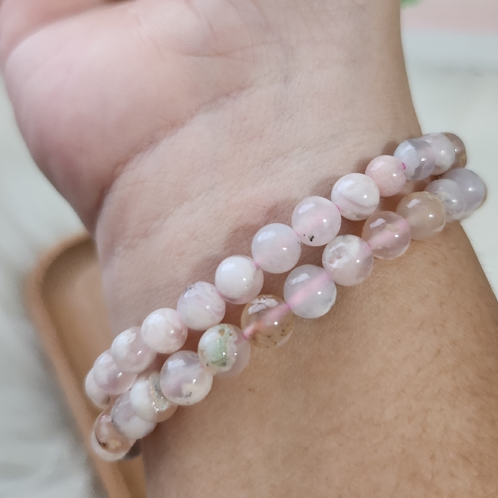 Flower agate bracelet - Picture 3 of 5